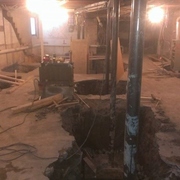 lowered basement floor 3.5 feet
