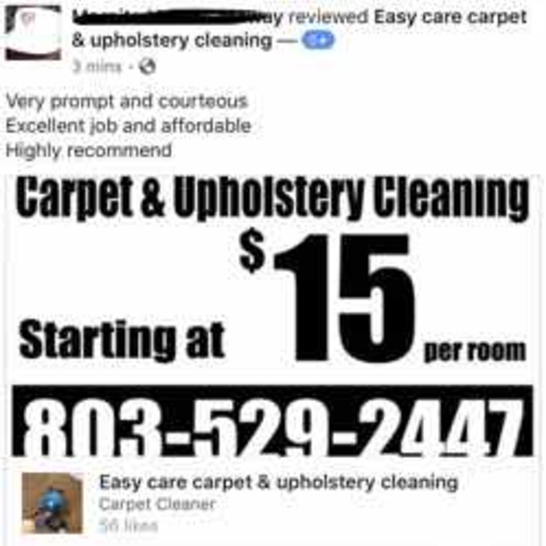 Easy Care Carpet, and Upholstery Cleaning Columbia, SC
