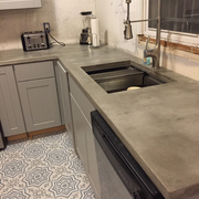 concrete countertop build