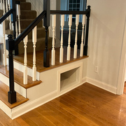 Hardwood stairs and trim