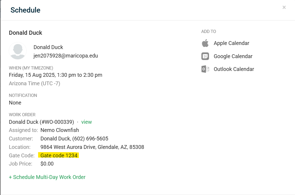 Desktop View Gate Code
