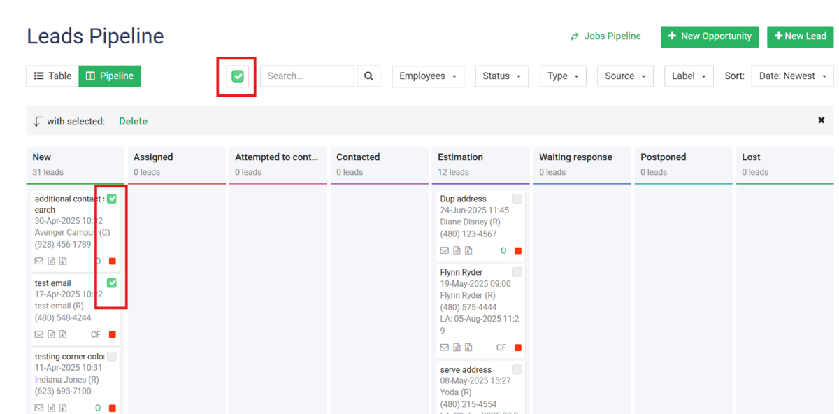 Bulk Delete Pipeline