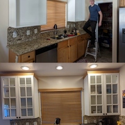 Cabinet Install Improved the Kitchen Look and Storage