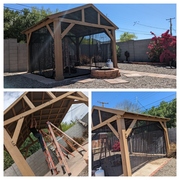 A Screen Install Made This Pergola Better for Any Season