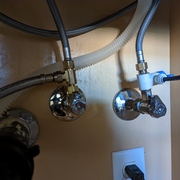 New Kitchen Sink Shutoff Valves