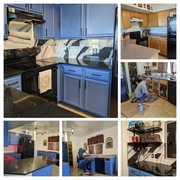 Painting Cabinets, New Counter-Tops & Backsplash