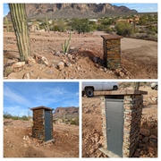 A New Stone Mailbox in a Picture-Perfect Spot