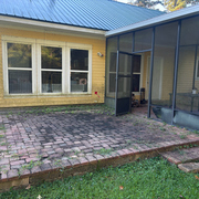 House Soft Wash + Concrete Cleaning (Before)