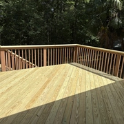deck surface replacement with underdeck drainage system