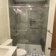 Hall Bath Tiled Shower